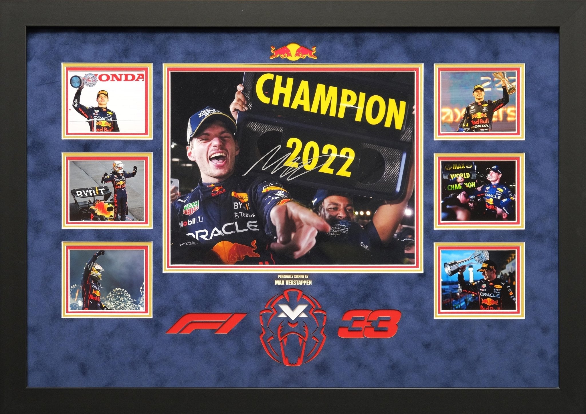 Max Verstappen Signed Photograph Display - Memorabilia Framers Shop